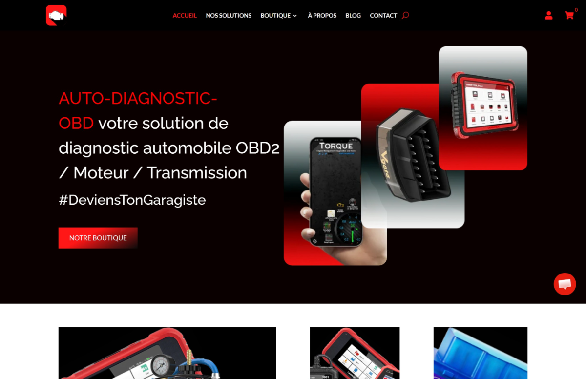 Aperçu du site Auto-Diagnostic-OBD