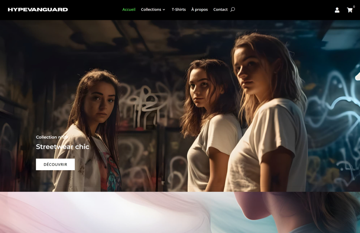 Aperçu du site HypeVanguard