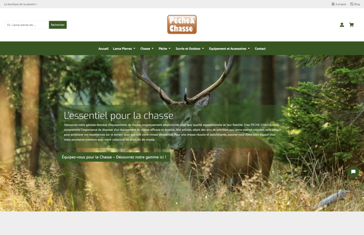 Aperçu du site Peche-Chasse